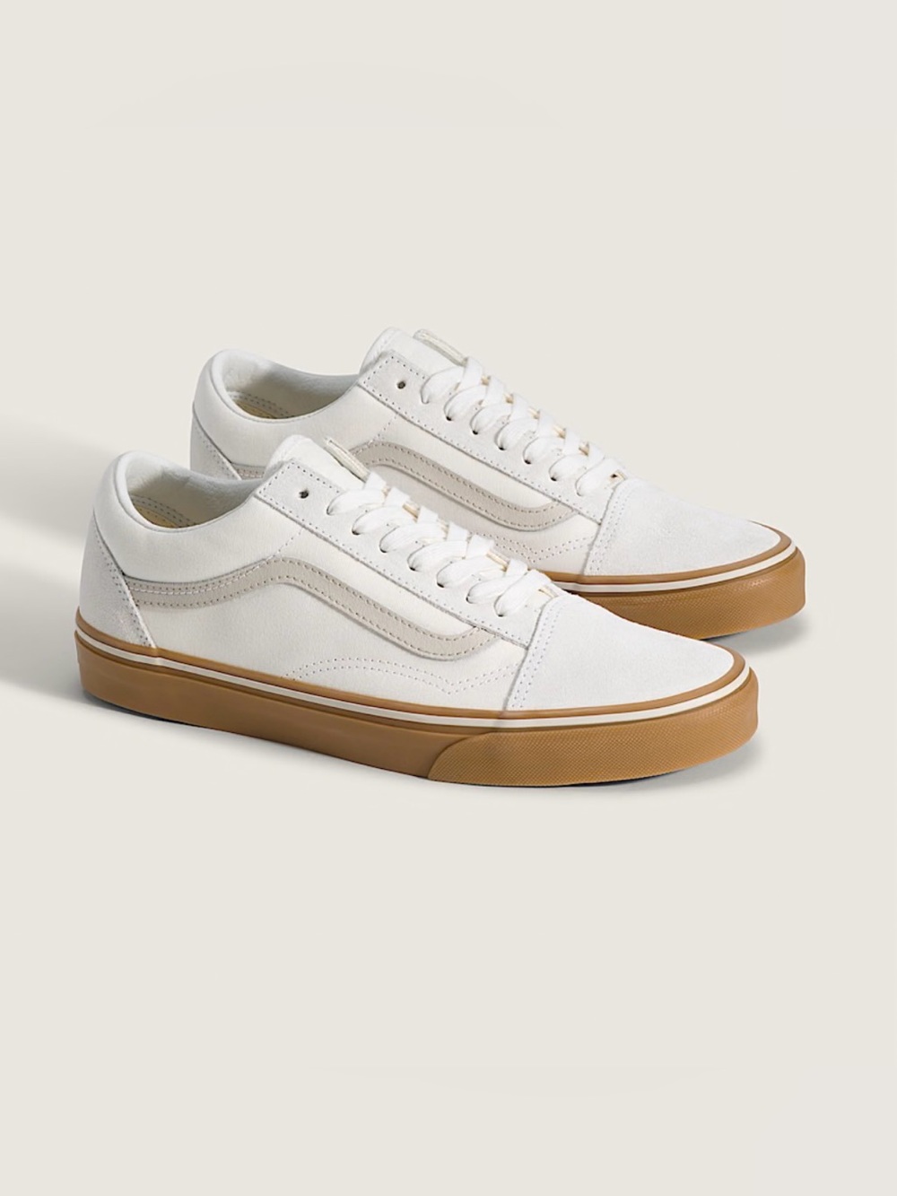 Vans Old Skool Shoe Gum White Women 10.5 US